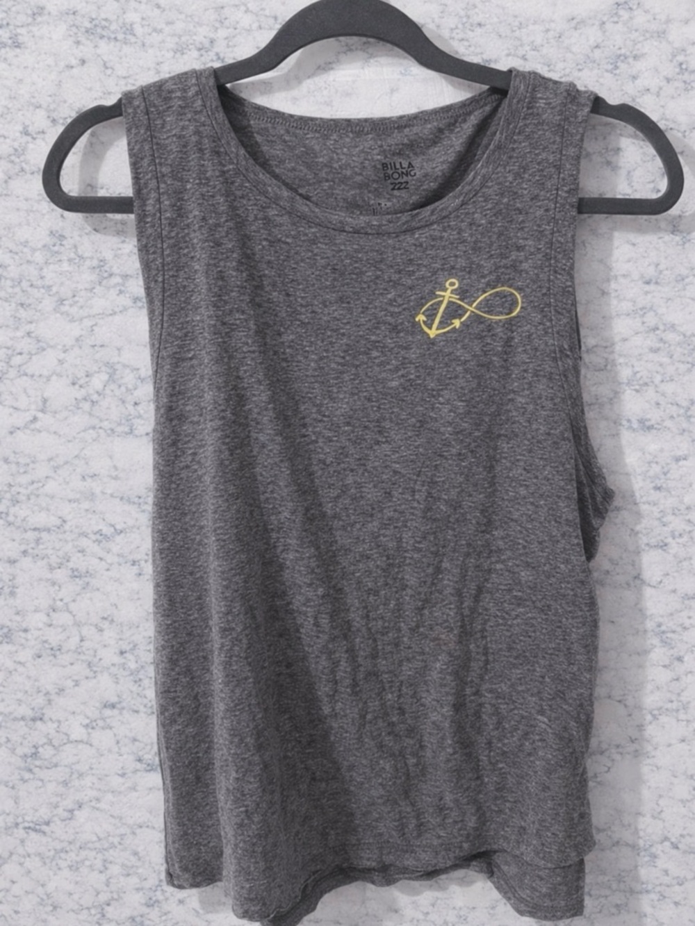 Billabong Gray Muscle Tank Top | Size L | Surf & Athleisure